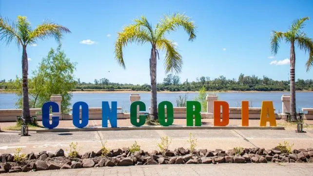 Orillas del río Uruguay en Concordia, Entre Ríos